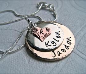 Custom FAMILY Tree Personalized Pendant Necklace 